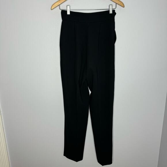 Wilfred Anna Highw Waist Belted Straight Leg Pants Trouser Black Sz. 0 - Picture 9 of 12